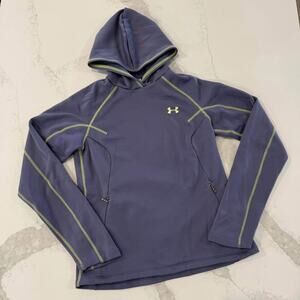 Under Armour Activewear Pullover Hoodie Sweatshirt Womens Medium Purple/Gray